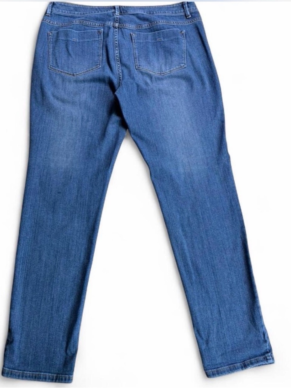 J. Jill Indigo Boyfriend Jeans with Rolled Cuffs - Picture 5 of 8